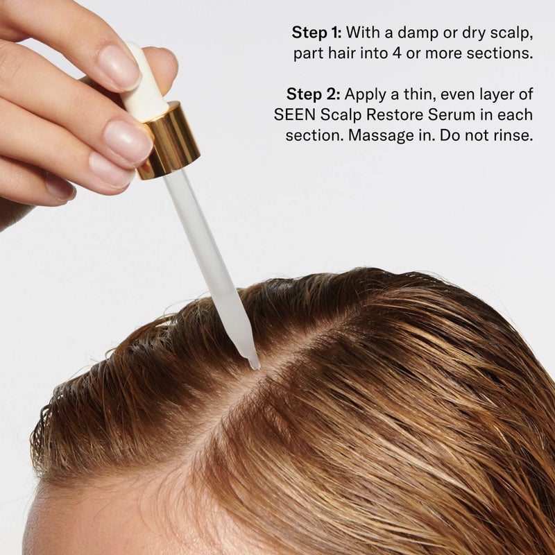 SEEN Restore Scalp Serum, Fragrance-Free - Clinically Proven, Dermatologist-Developed Hydrating Serum, Promotes Healthy Scalp, Safe for Sensitive & Eczema-Prone Skin - Image 4